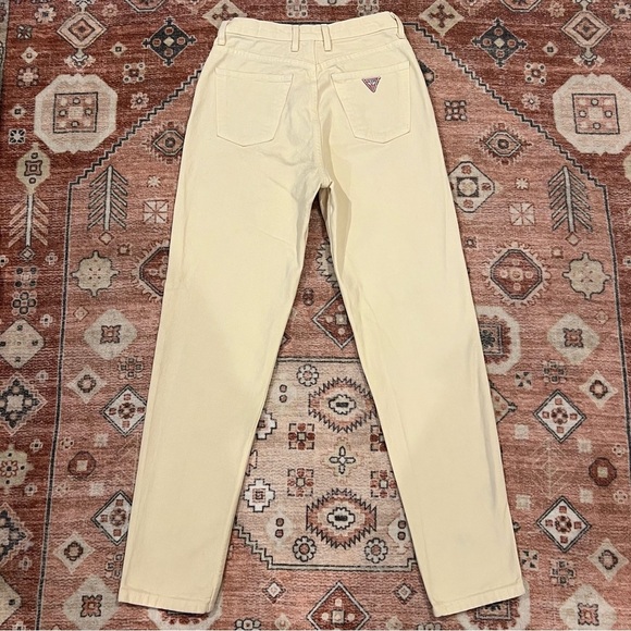 Vintage Guess Pastel Yellow High Waisted Jeans - Picture 2 of 7